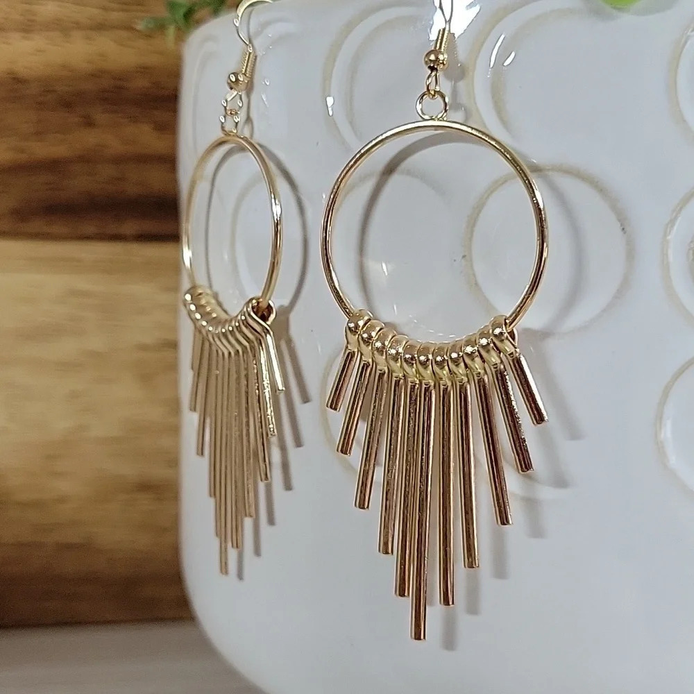 🔥LAST PAIR🔥 ISIS TASSEL RING DROP EARRINGS